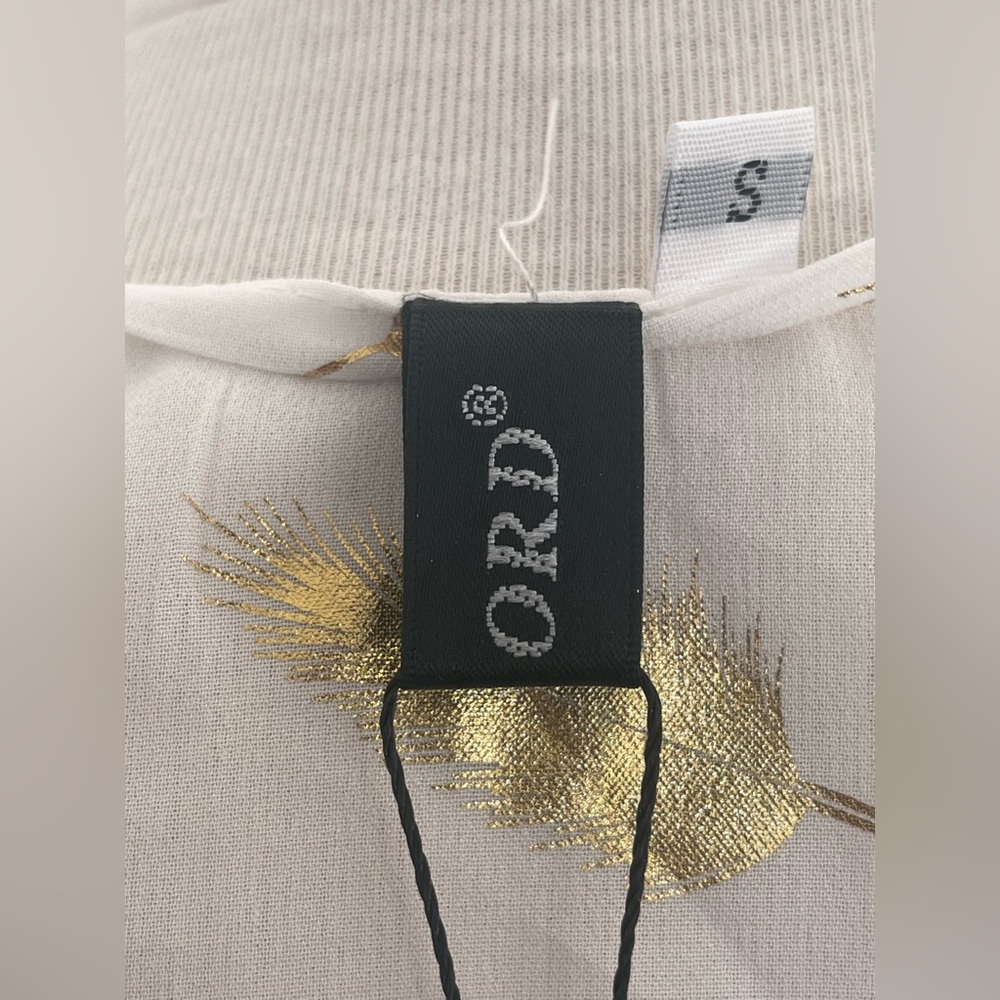NWT Miss Ord Sheer Long Sleeve Feather Patrn High Slit Women's Maxi Cover Dress. - Picture 10 of 16